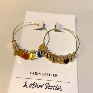 & Other Stories Mini Hoop Coin Earrings